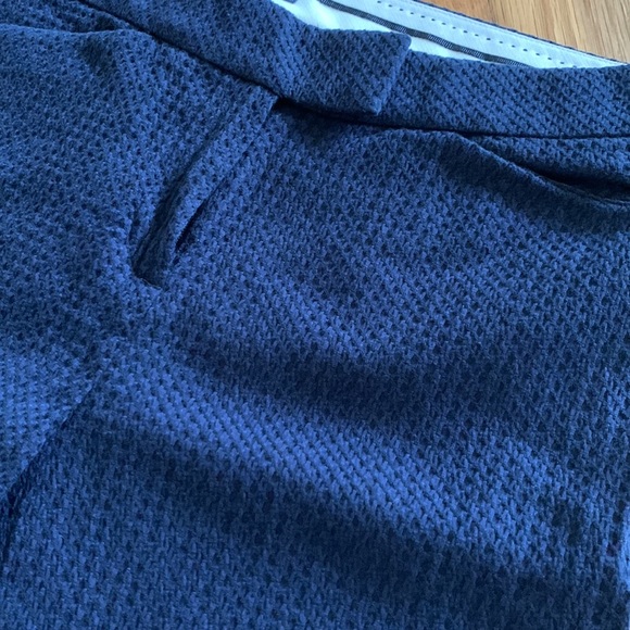 Brooks Brothers Navy Waffle Knit Cropped pant - Picture 6 of 8
